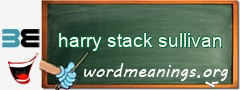 WordMeaning blackboard for harry stack sullivan